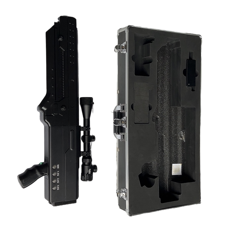  灵石手持便携式枪型低空防御反制四通道A型