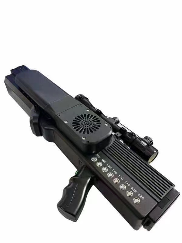  灵石手持便携式枪型低空防御反制八通道